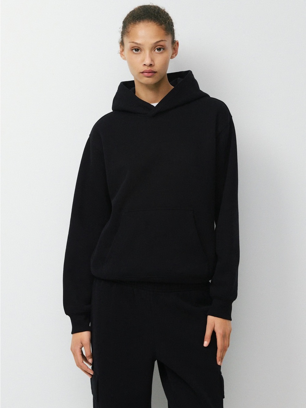Aritzia Tna Sweatfleece Cozy Fleece Perfect Fit Black